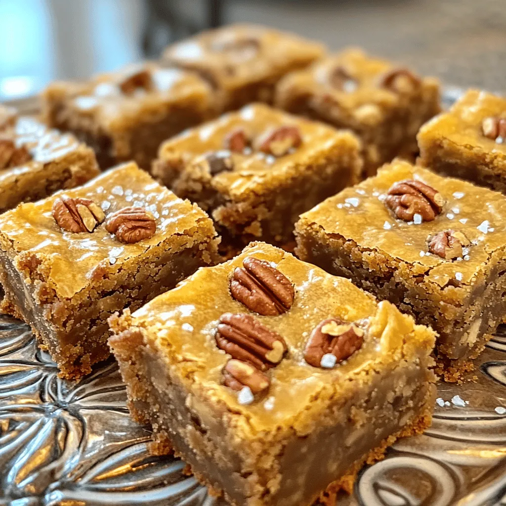 Brown Butter Pecan Blondies Sweet And Simple Treat