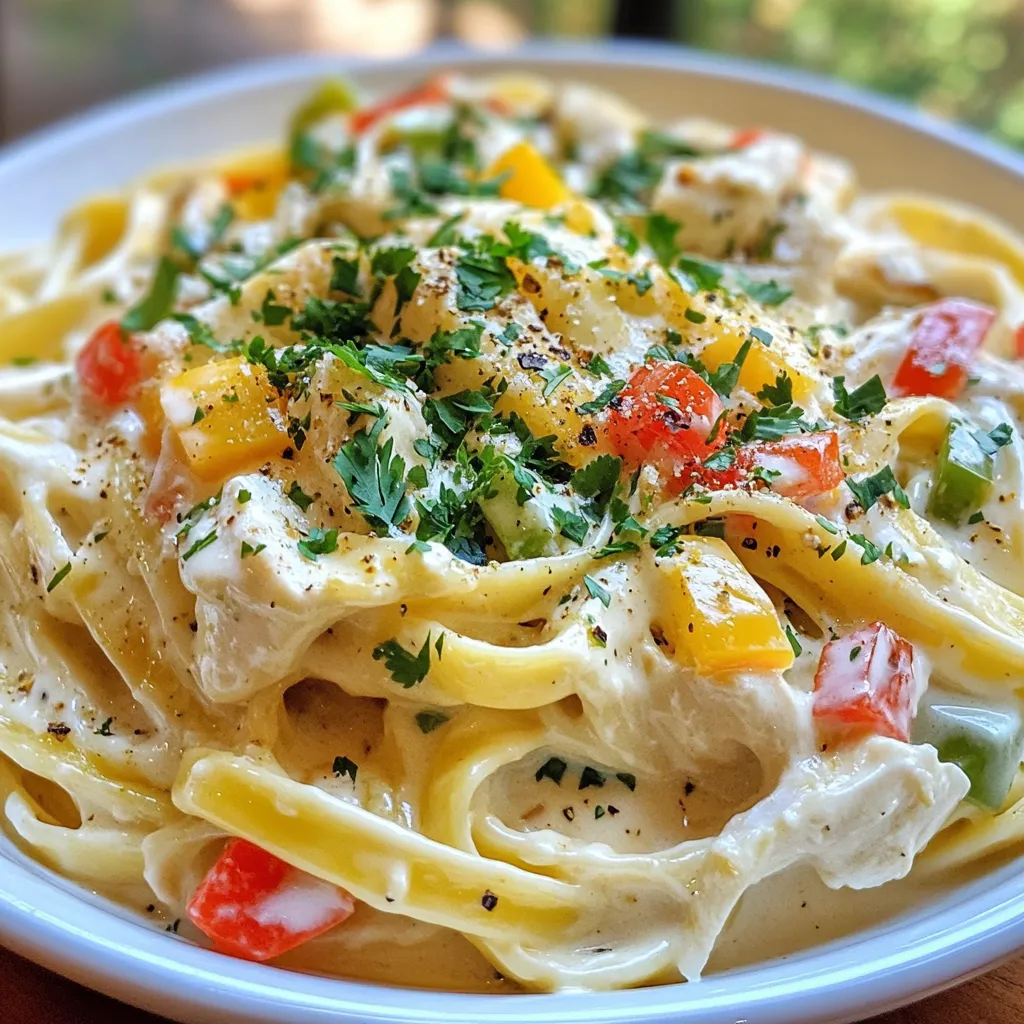 Southwest Rotisserie Chicken Alfredo Creamy Delight