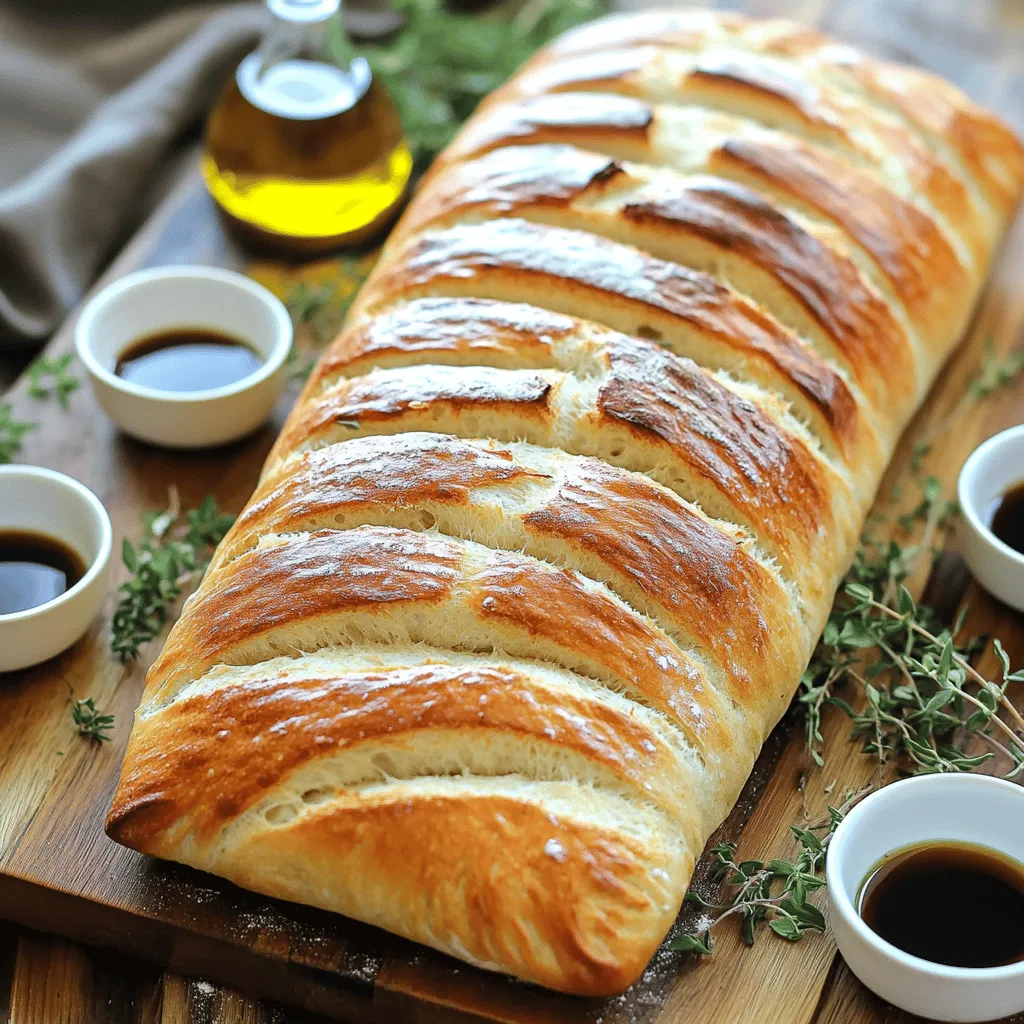 Ciabatta Bread Fresh and Flavorful Homemade Delight