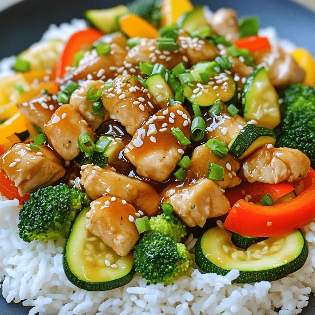 Honey Garlic Chicken and Veggies Quick and Easy Meal