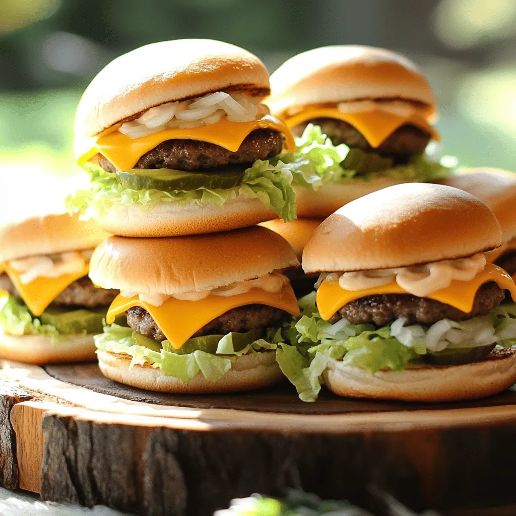 BEST RECIPE For Mini Big Mac Cheeseburgers Delight