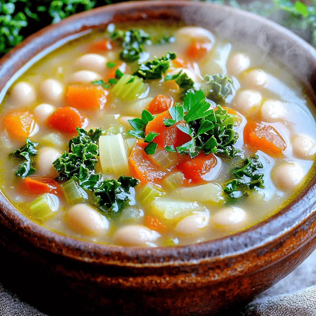 Slow Cooker Tuscan White Bean Soup Comfort Meal