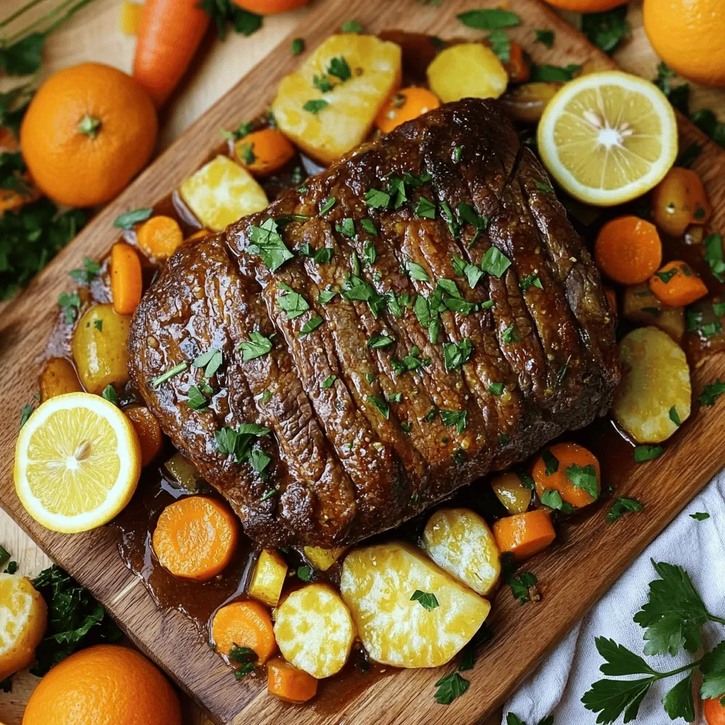 Italian Pot Roast Flavorful and Hearty Meal Recipe