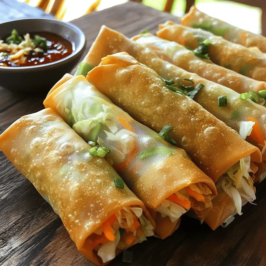 Crispy Vegetable Spring Rolls Perfectly Crafted Delight