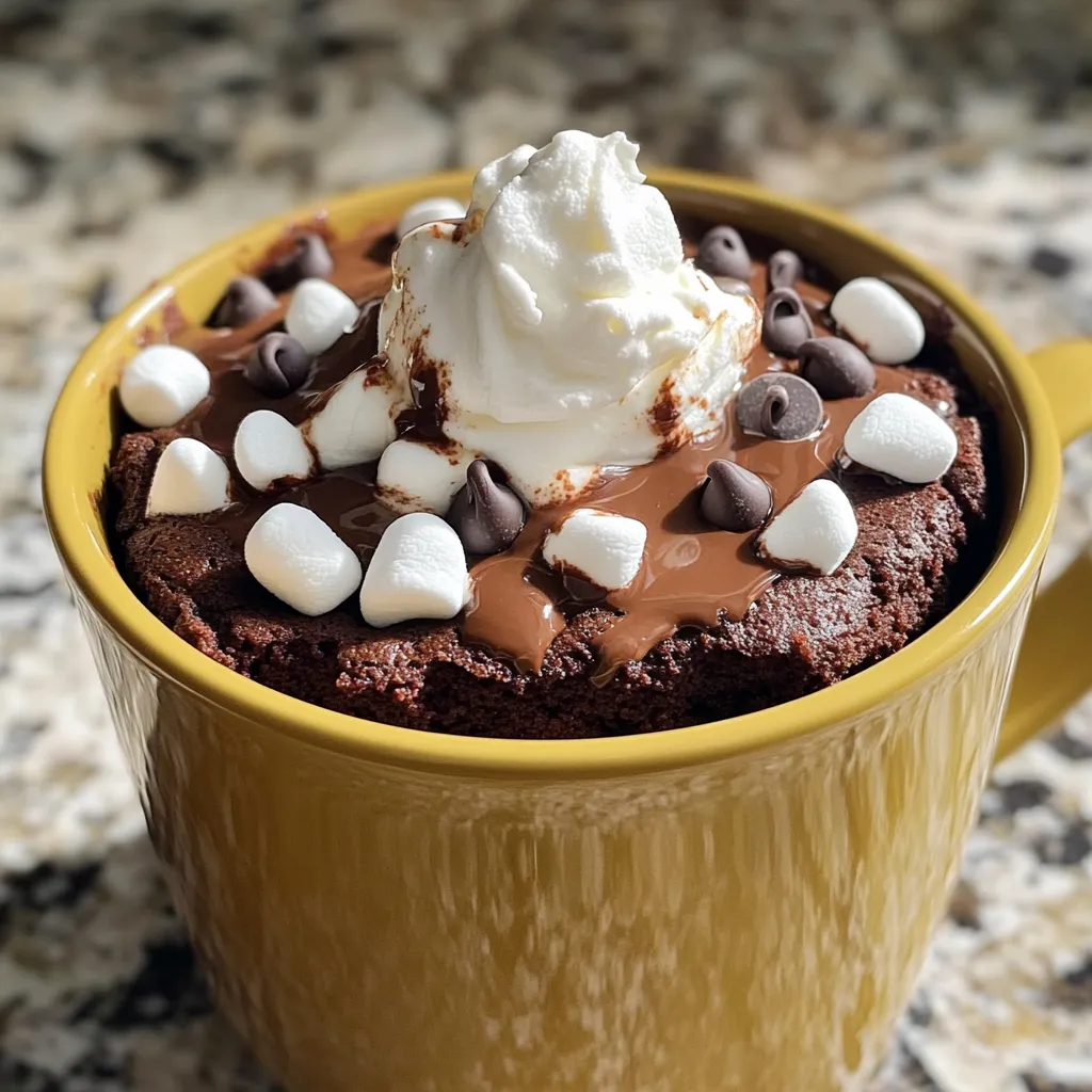 Hot Chocolate Brownie Mug Cake Decadent and Quick Treat