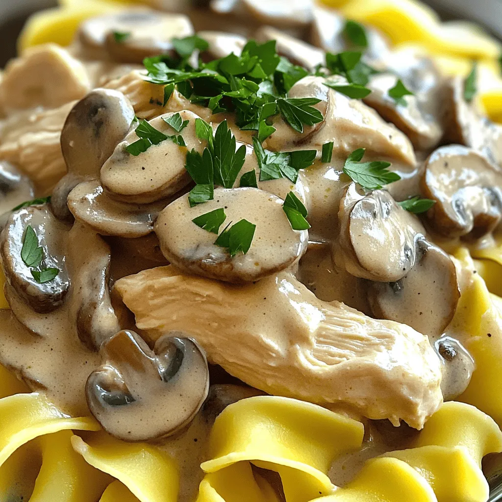Creamy Chicken Mushroom Stroganoff Quick and Easy Recipe
