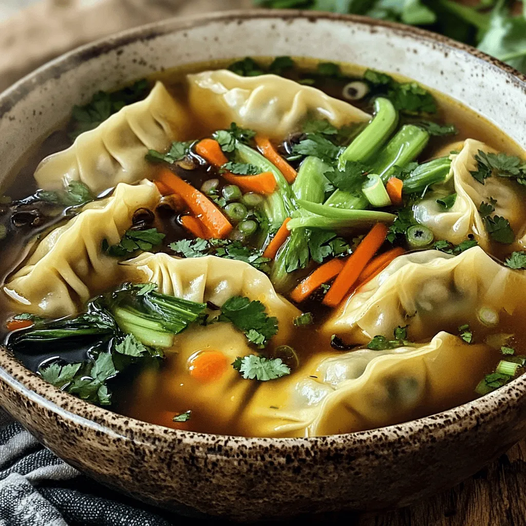 Potsticker soup blends two favorites: potstickers and soup. This dish is warm and comforting. It shines with rich flavors and a cozy broth. Each spoonful feels like a hug.