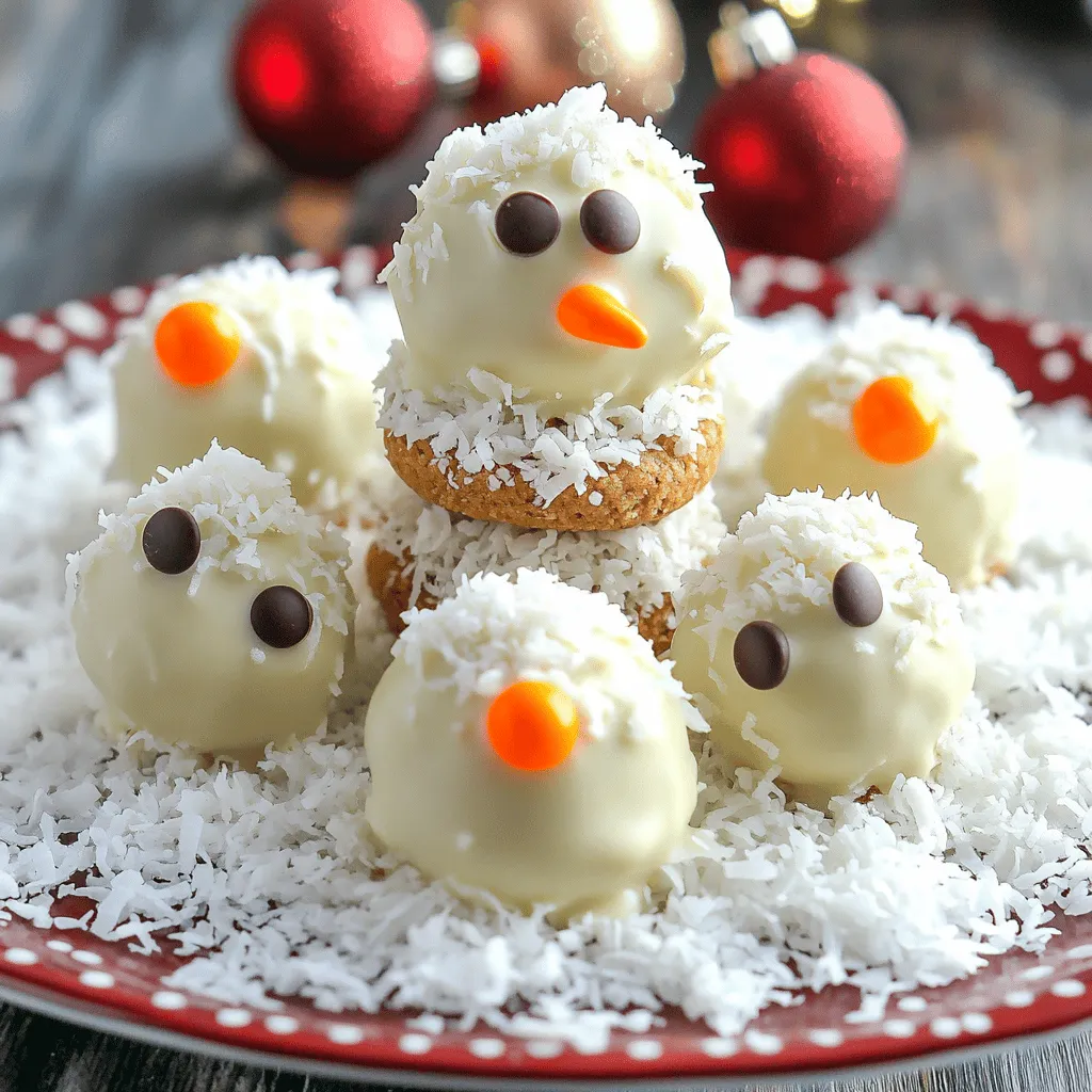 No Bake Snowman Truffles Festive and Fun Delight