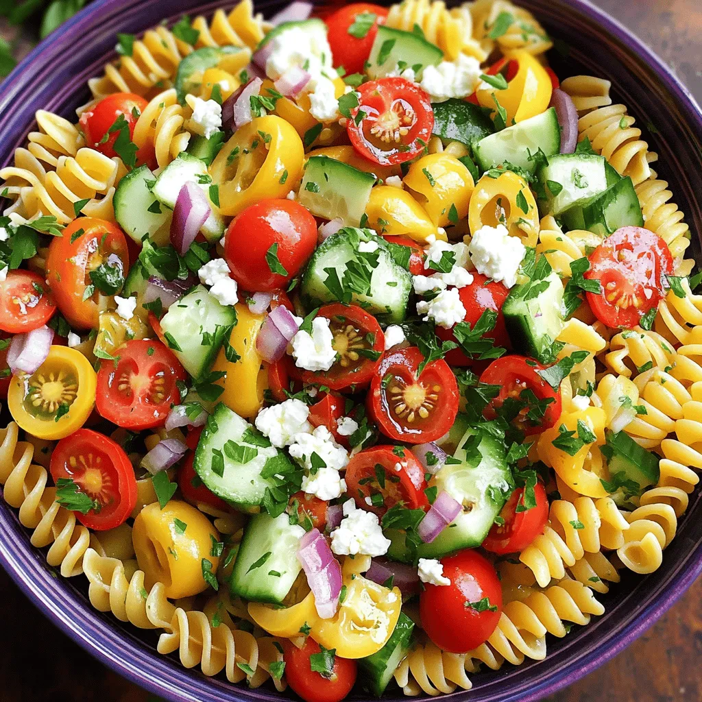 Greek Pasta Salad Flavorful and Fresh Delight