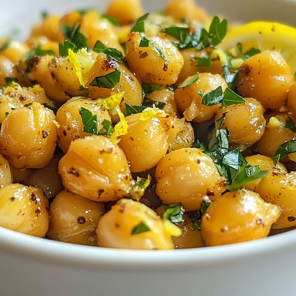 Lemon Pepper Chickpeas Crispy and Flavorful Snack