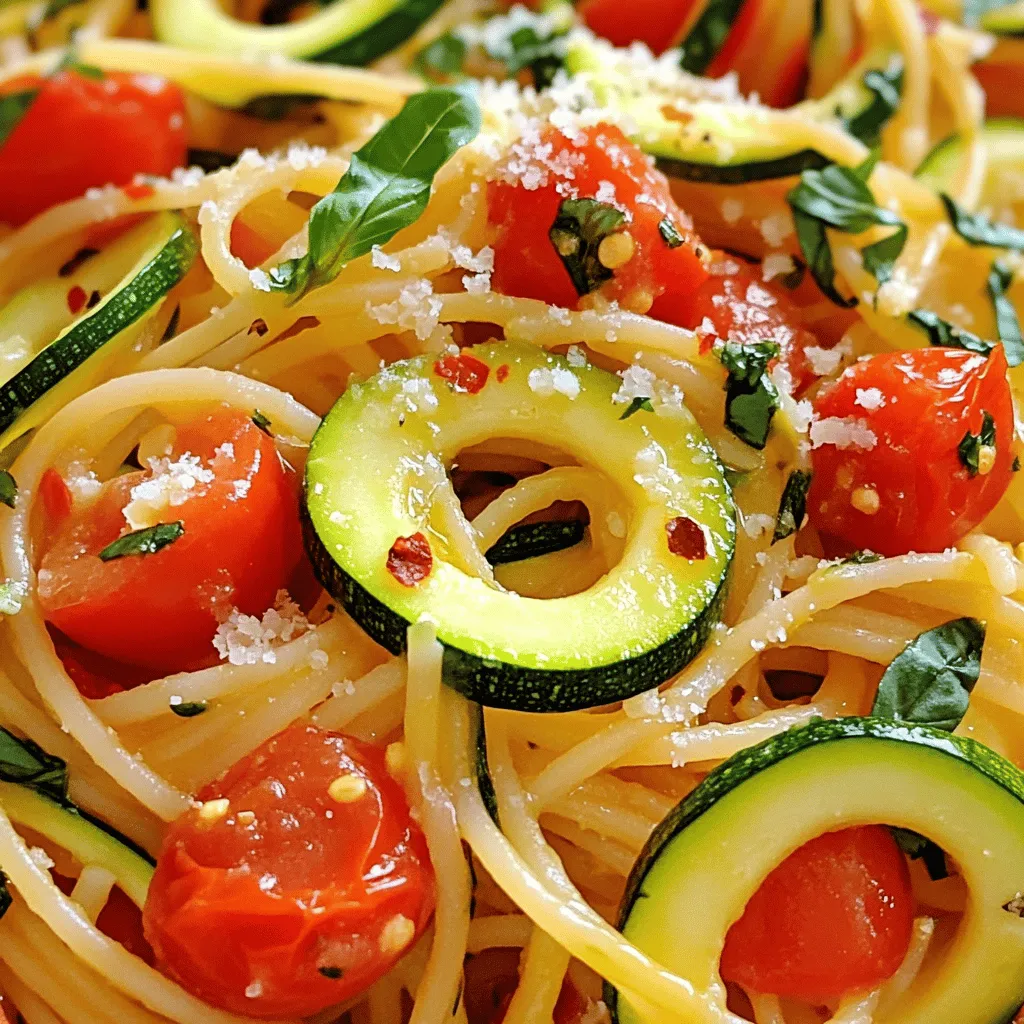Tomato Zucchini Pasta Simple and Tasty Recipe