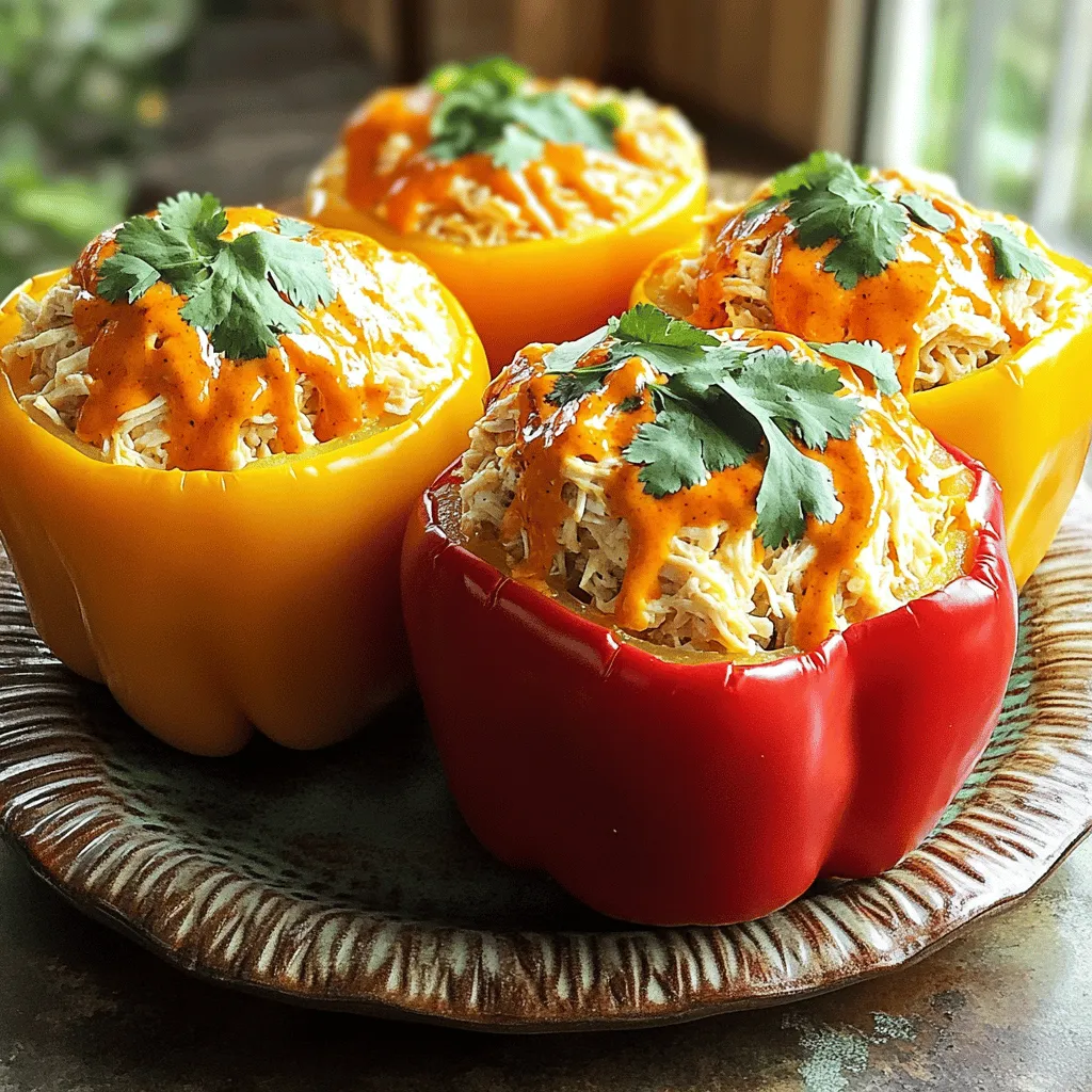 Buffalo Chicken Stuffed Peppers Flavorful and Easy Meal