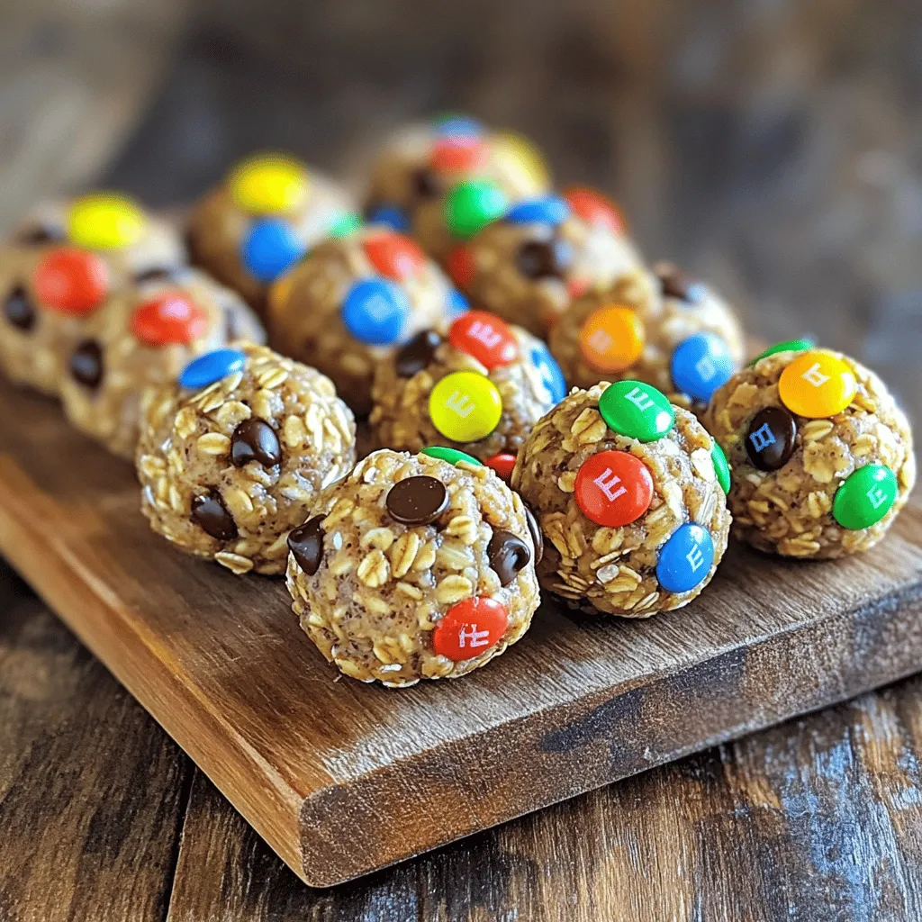 Monster cookie protein balls are a fun and easy snack. They combine tasty ingredients into one bite-sized treat. This recipe offers a mix of oats, peanut butter, chocolate chips, and M&Ms. Each ball packs a protein punch, making them a great choice for both kids and adults.