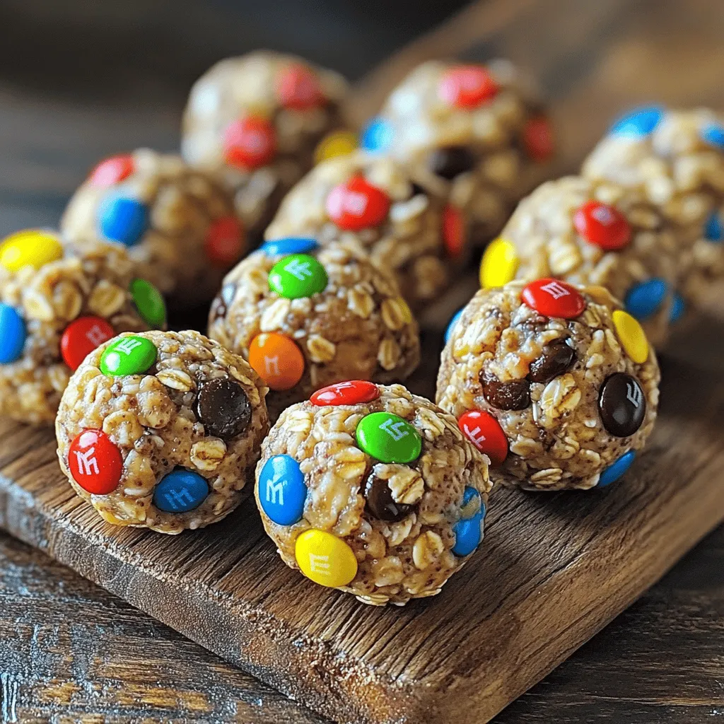 Monster Cookie Protein Balls Tasty and Nutritious Snack