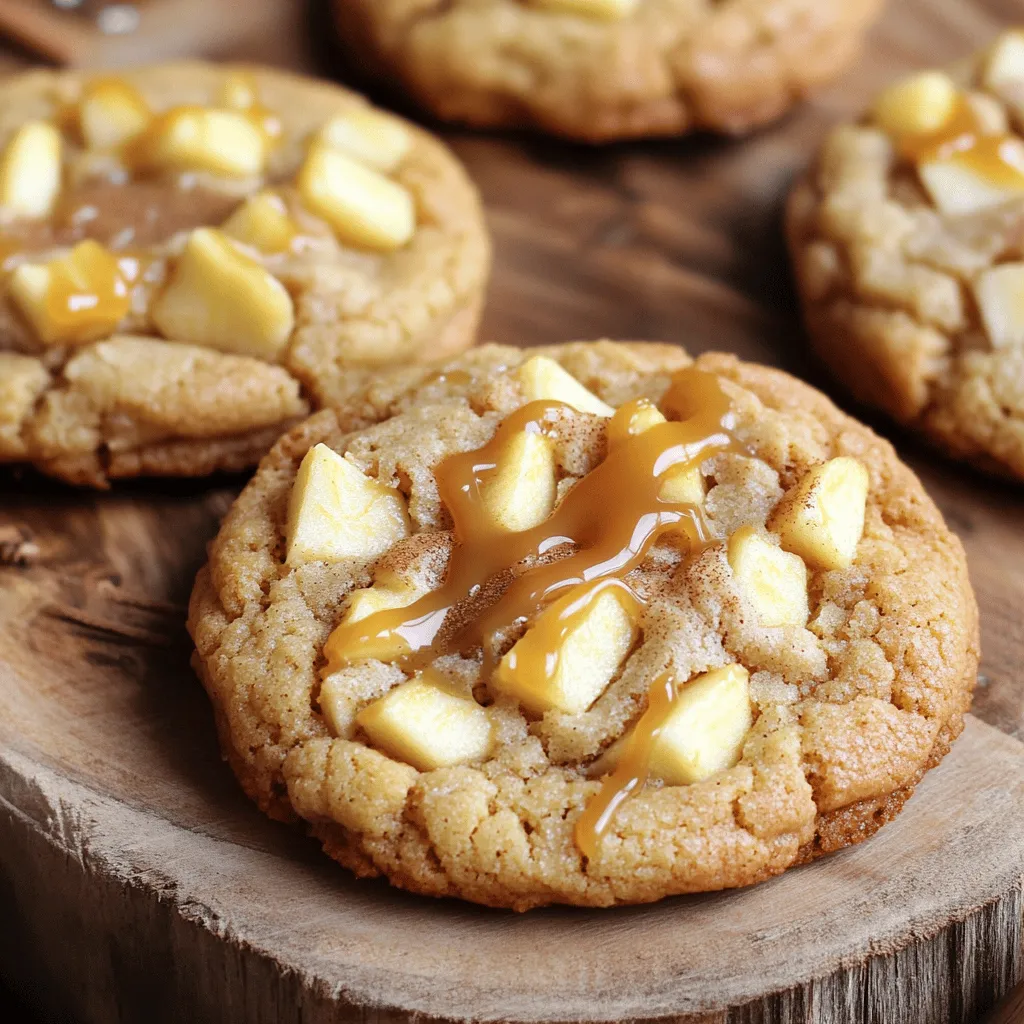 Crumbl Copycat Caramel Apple Cookies Delightful Treat