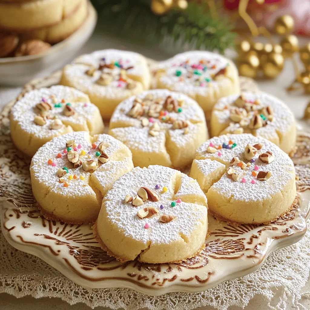 When making whipped shortbread cookies, you need just a few simple ingredients. The base includes butter, sugar, flour, cornstarch, and salt. Here’s the breakdown of the essential ingredients: