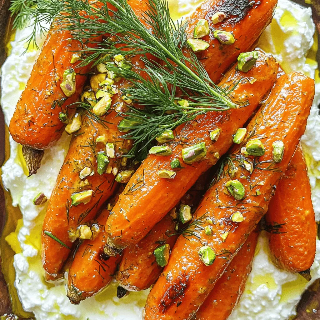 Honey Harissa Carrots With Whipped Feta Delight