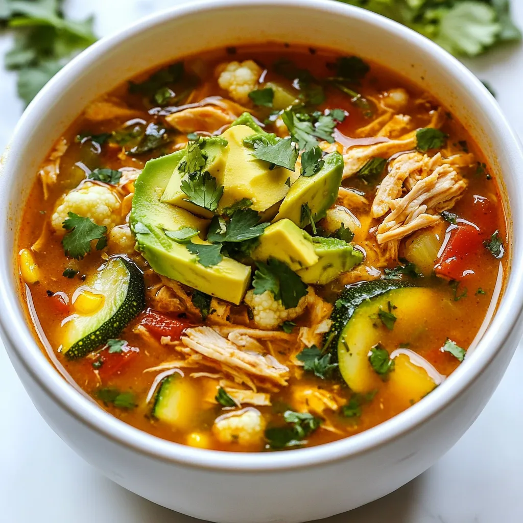 Low Carb Chicken Tortilla Soup Simple and Tasty Recipe