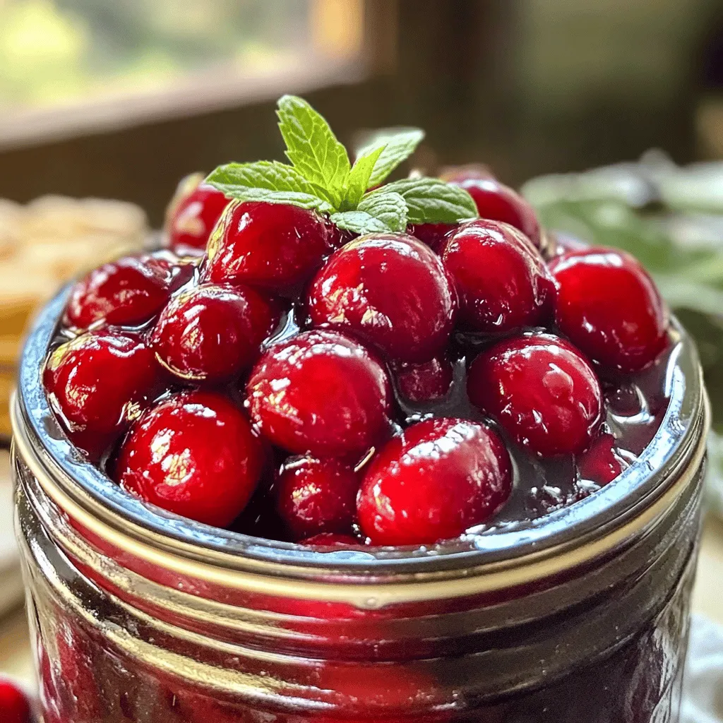 - Fresh or frozen cherries - Granulated sugar - Lemon juice - Vanilla extract - Optional ingredients (cinnamon, cornstarch, water)