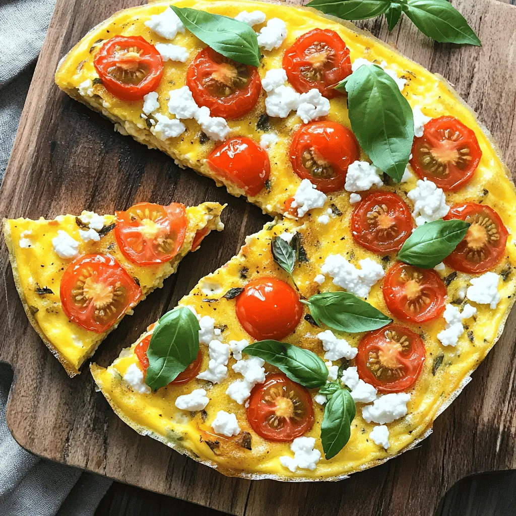 Goat Cheese Tomato Frittata Flavorful and Simple Dish