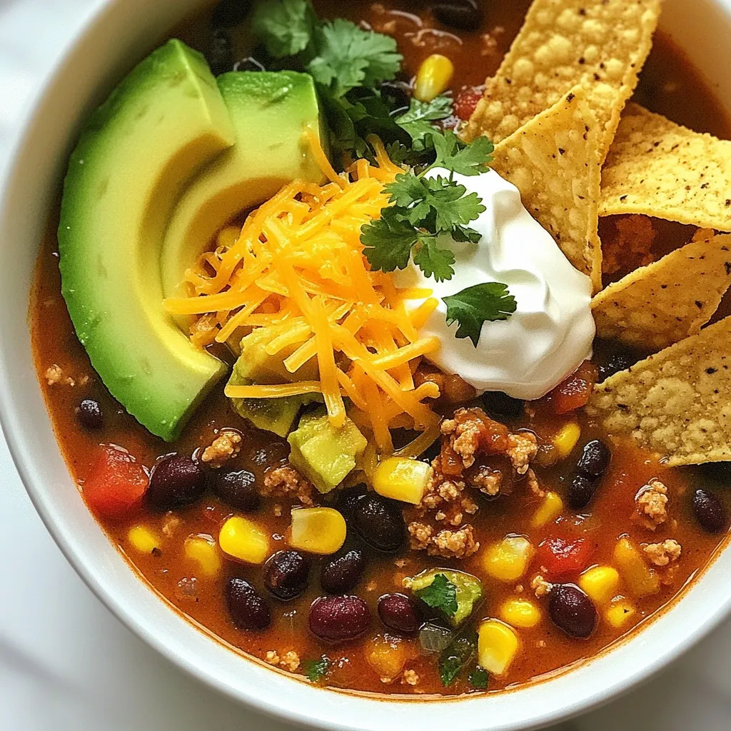 Easy Taco Soup Flavorful and Quick Comfort Dish