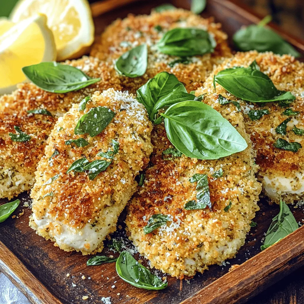 Italian Basil Chicken Cutlets Flavorful Delight Dish