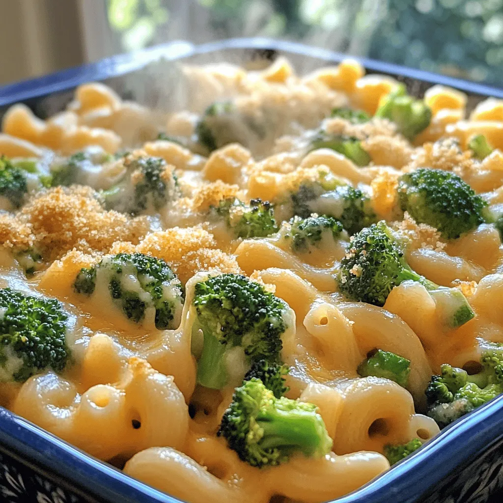 Broccoli Cheddar Mac and Cheese Comfort Food Delight