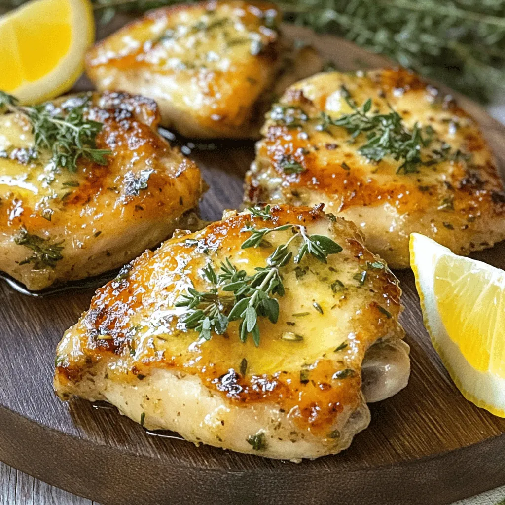 - 4 boneless, skinless chicken breasts - 1/2 cup unsalted butter - 6 cloves garlic, minced