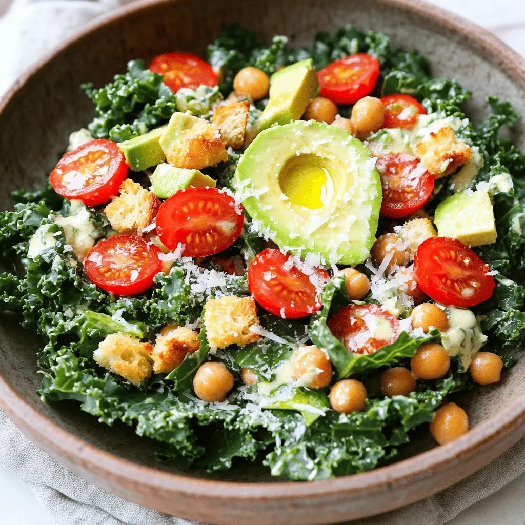 Kale Caesar Salad Flavorful and Nutritious Delight