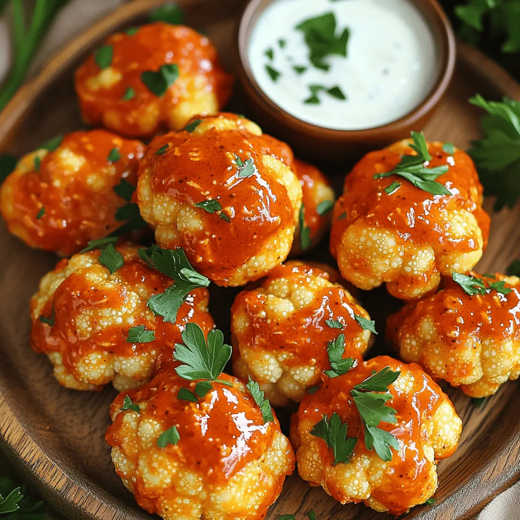 Air Fryer Buffalo Cauliflower Bites Tasty and Crispy Treat