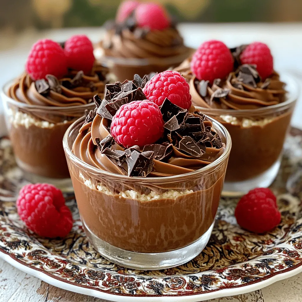 Cottage Cheese Chocolate Mousse Cups Creamy Delight