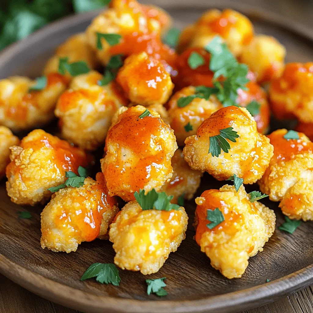 The air fryer buffalo chicken recipe is simple and fun. You need just a few key ingredients. First, use one pound of chicken breast. Cut it into bite-sized pieces. This ensures even cooking and nice bites.