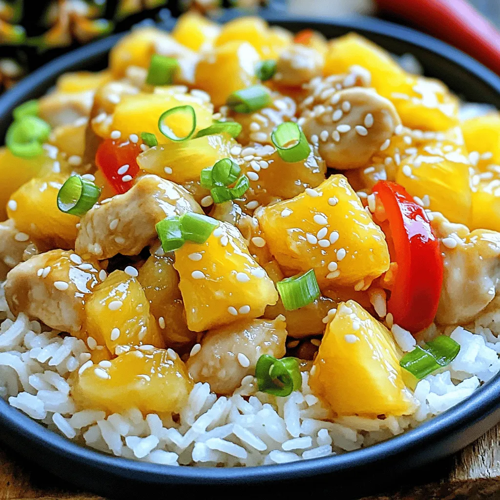 Sweet and Savory Pineapple Chicken and Rice Delight