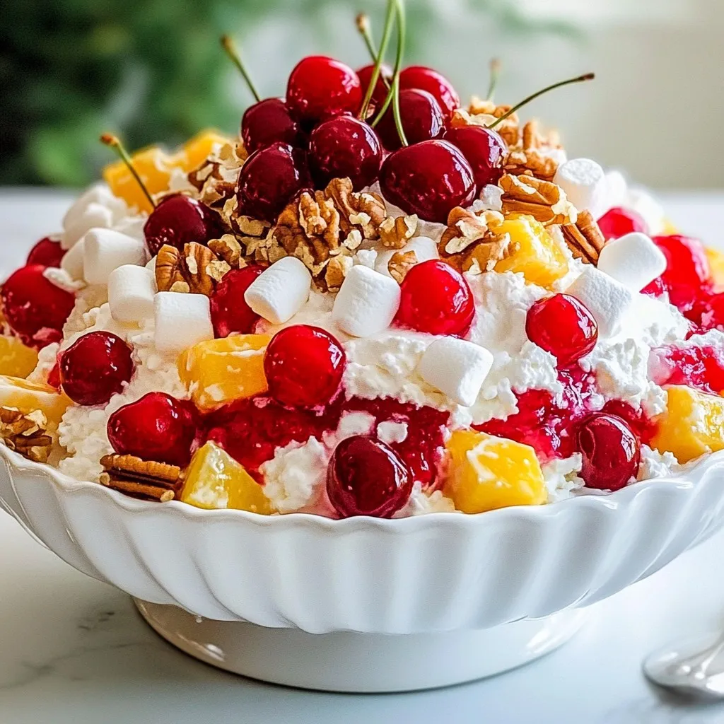 Cherry Fluff Salad Delightfully Light and Easy Recipe