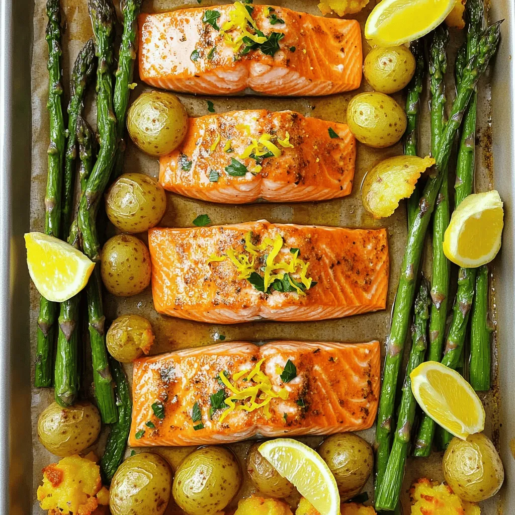 Sheet Pan Salmon and Asparagus with Crispy Potatoes Delight