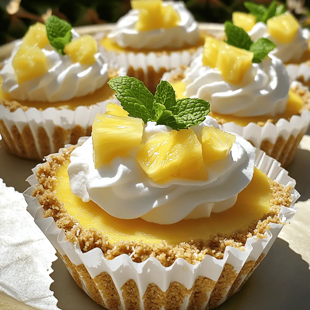 Individual Pineapple Cheesecakes Tasty Easy Recipe