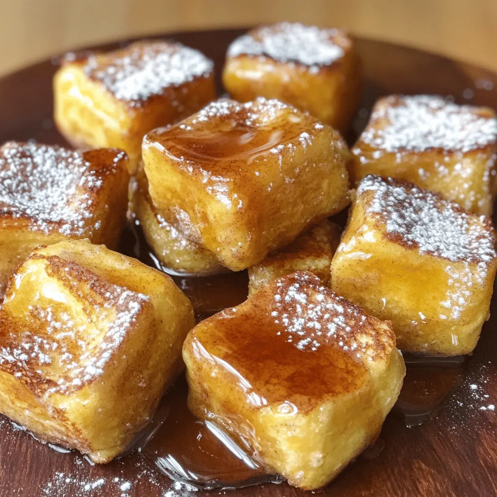 Cinnamon Roll French Toast Bites Perfect for Breakfast