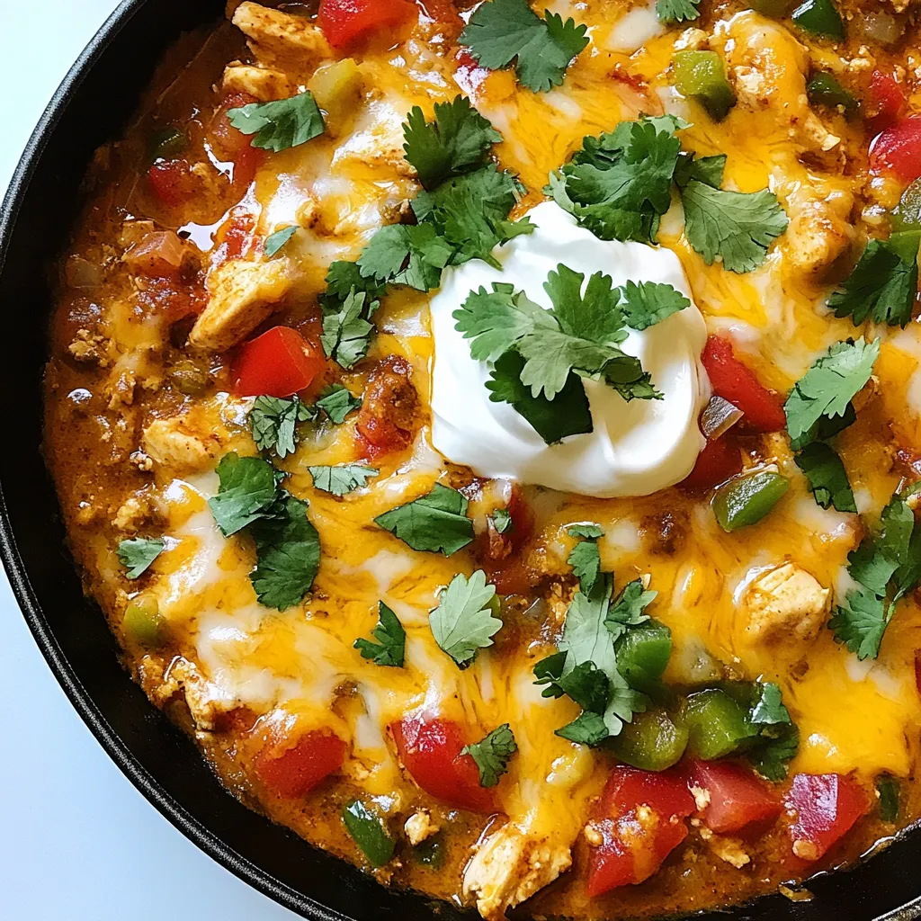 Keto Chicken Enchilada Skillet Quick and Tasty Meal
