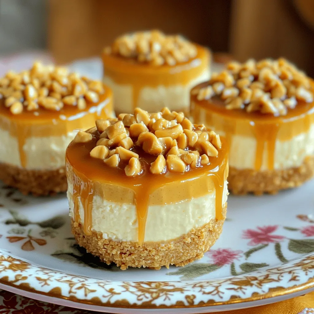Irresistible Peanut Butter Caramel Mini Cheesecakes Treat