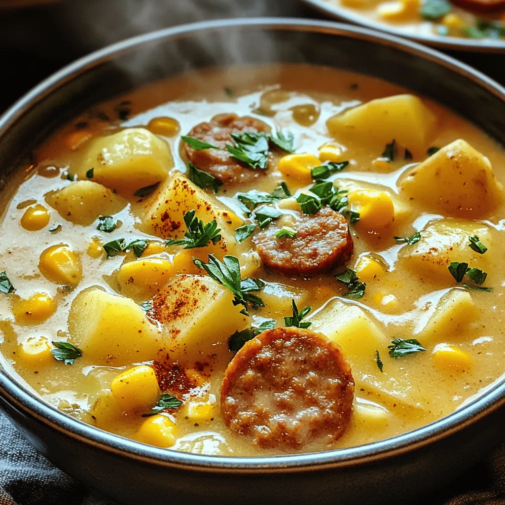 Homemade Potato and Sausage Chowder Flavorful Comfort