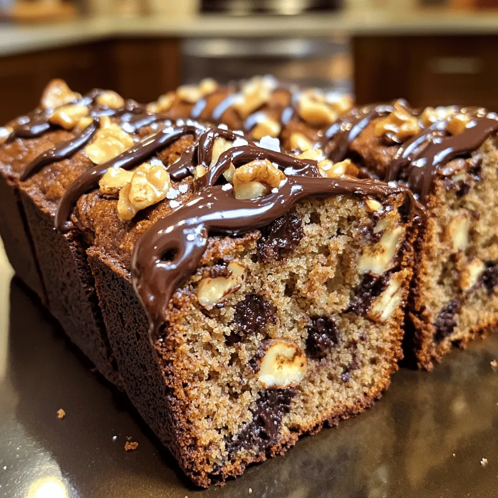 To make Chocolate Tahini Banana Bread, gather these simple items: - 3 ripe bananas, mashed - 1/2 cup tahini - 1/2 cup brown sugar - 1/4 cup honey or maple syrup - 2 large eggs - 1 teaspoon vanilla extract - 1 teaspoon baking soda - 1/2 teaspoon baking powder - 1/2 teaspoon salt - 1 1/2 cups all-purpose flour - 1/2 cup dark chocolate chips - 1/4 cup chopped walnuts (optional)