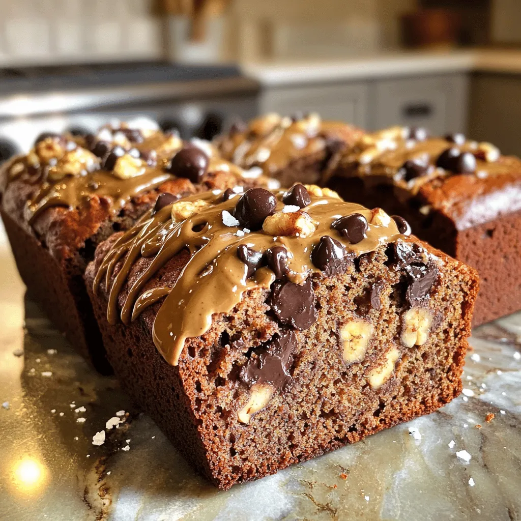 Chocolate Tahini Banana Bread Easy and Moist Recipe
