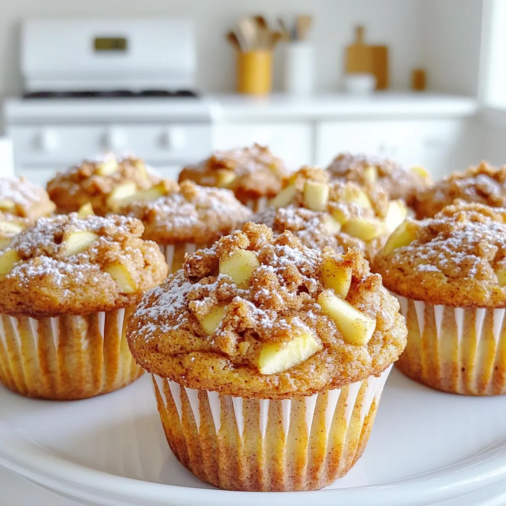 Bakery-Style Cinnamon Streusel Apple Muffins Delight