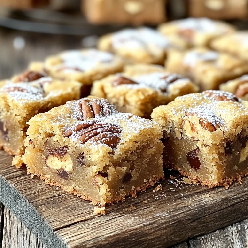 Brown Sugar Pecan Blondies Irresistible Sweet Treat