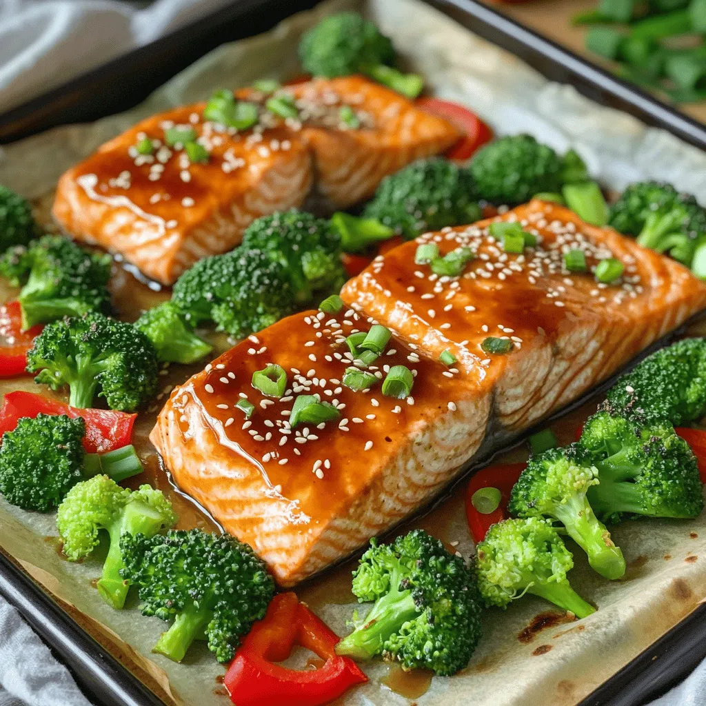 Teriyaki Salmon Broccoli Sheet Pan Savory Delight