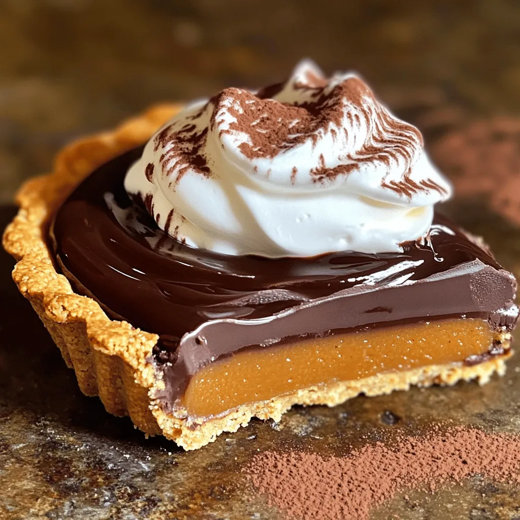 Dark Chocolate Pumpkin Tart Decadent Dessert Recipe