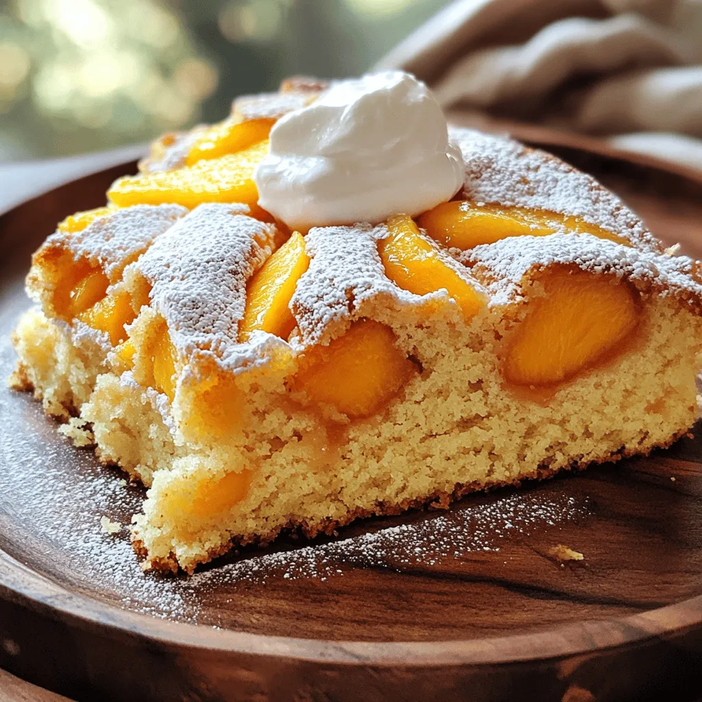 Peach Cake Delight Simple Summer Dessert Recipe