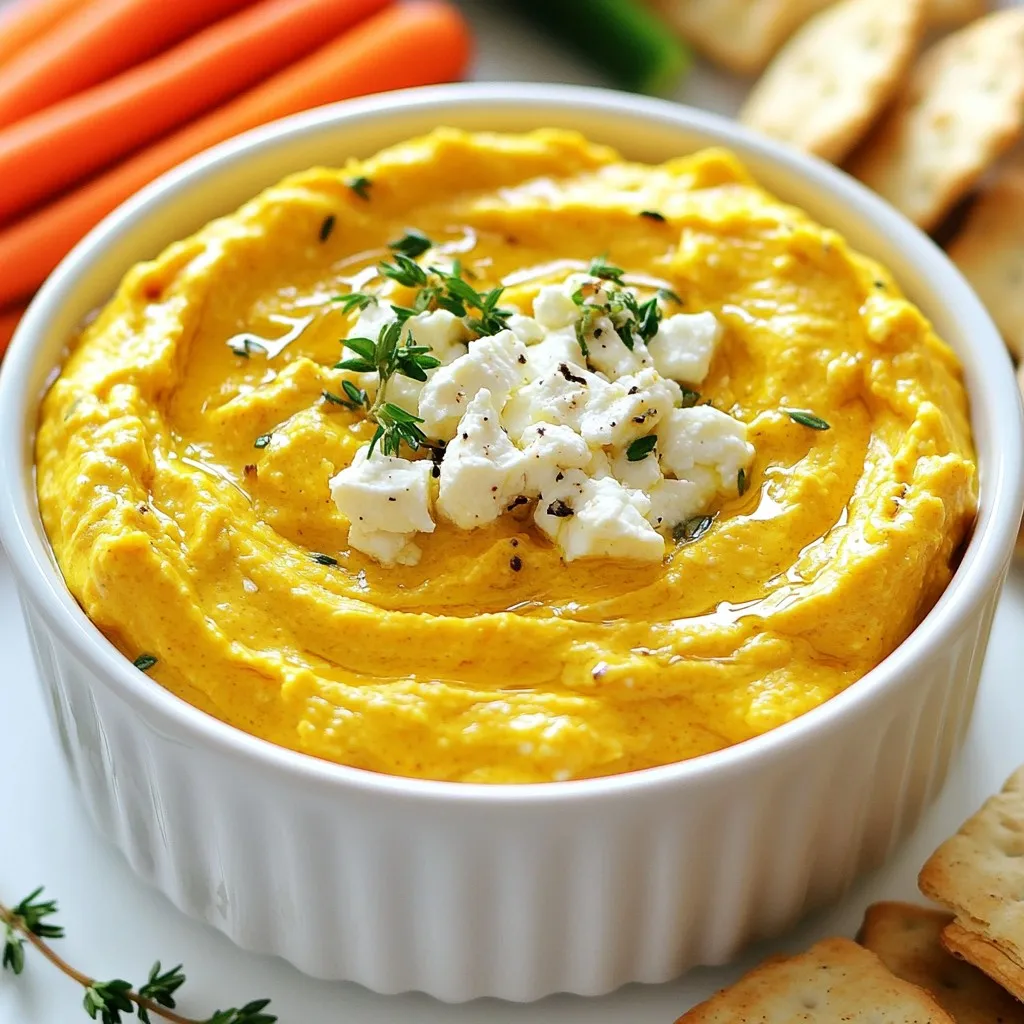 Pumpkin Whipped Feta Dip Flavorful and Simple Recipe