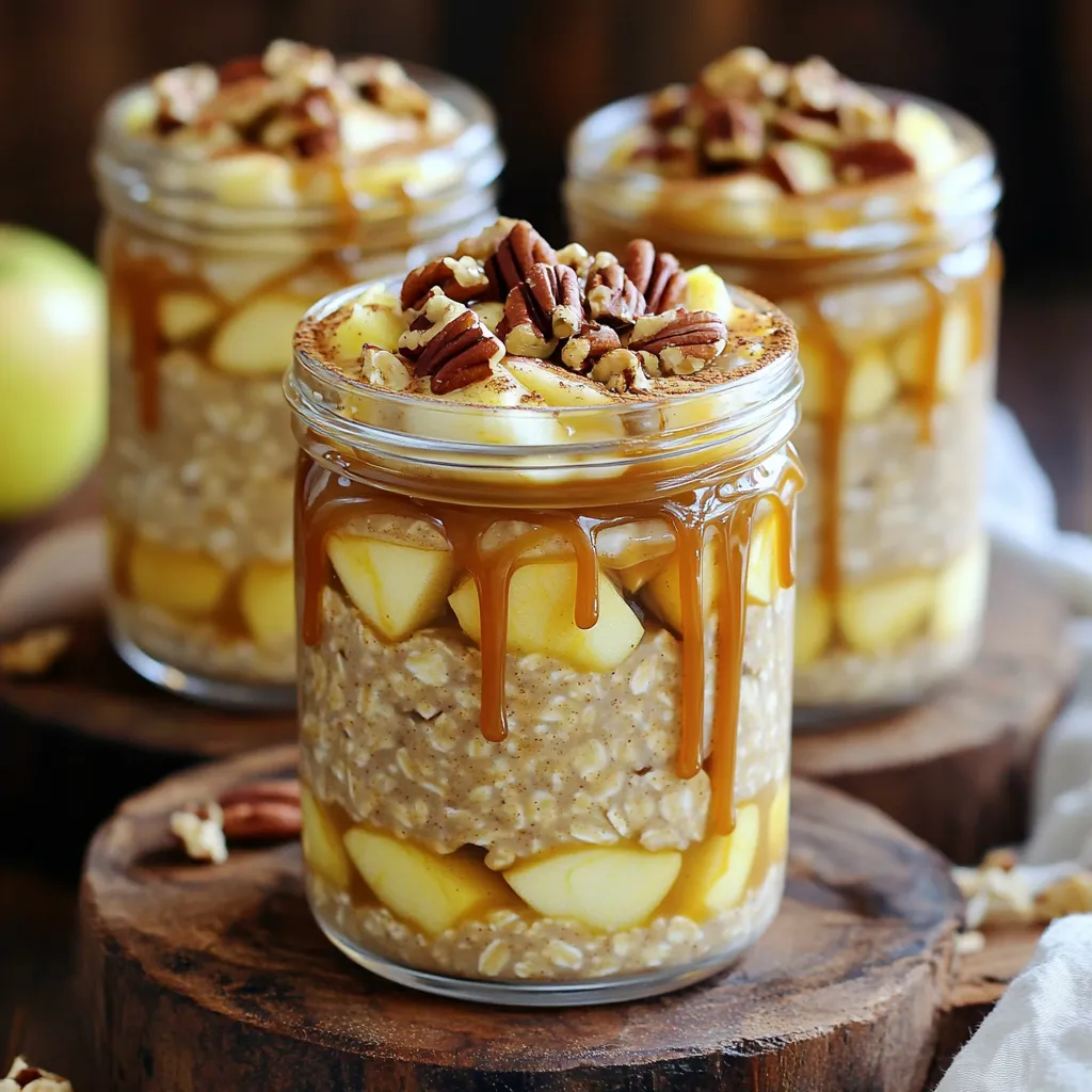 Caramel Apple Overnight Oats Tasty and Easy Recipe
