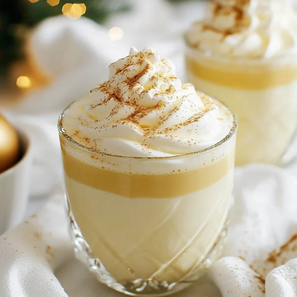 Vanilla Bean Eggnog Cocktail Festive Holiday Cheers